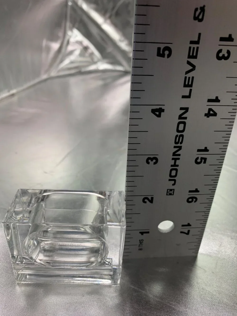 Clear Acrylic Napkin Ring Holders Set Of 4 Rectangular Modern Design